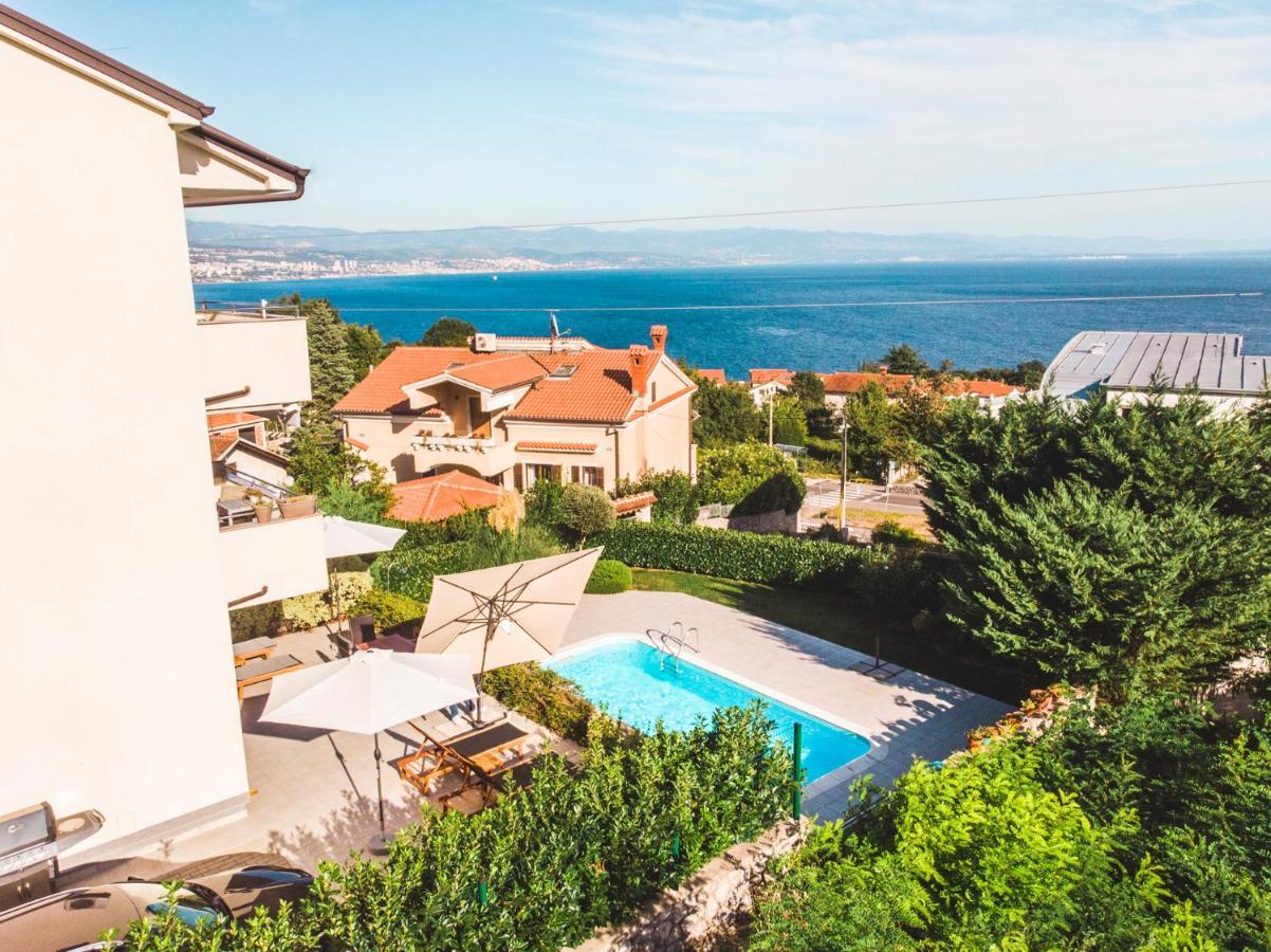 Panoramic Apartment Sea View And Pool Opatija Ičići Εξωτερικό φωτογραφία
